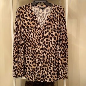 INC International Concepts Cheetah Top size 2x
